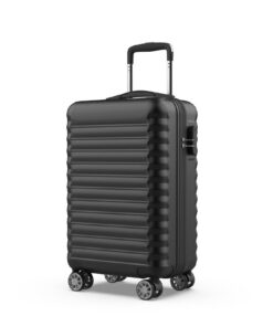 NUMADA Valise Cabine 20'' ABS Résistante et Légère avec Fermeture à Combinaison & 4 Roulettes 360° | 53x33,5x22cm | Vali