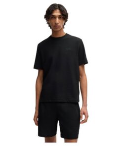 HUGO Hommes Austin T-Shirt Pyjama gaufré Logo brodé pour Adultes Relax Johnston & Murphy