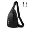 Sac à.main Aucuu Homme Imperméable Loissir USB
