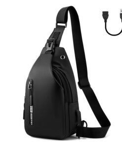 Sac à.main Aucuu Homme Imperméable Loissir USB
