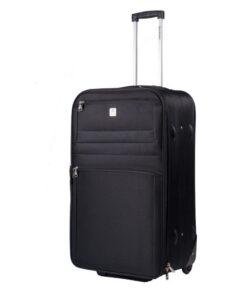 BEMON Valise Souple en Toile noir 75cm 2 Roues Populaire Hommes Voyages