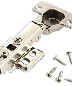 Neoteck Charnières Invisibles Fermeture Silencieuse + Acier Inoxydable 110° 35mm + Lot de 8 pour Armoire Cuisine