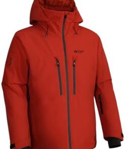 Pioneer Camp Veste de Ski Homme RECCO® Imperméable Snowboard Multi-Poches Capuche