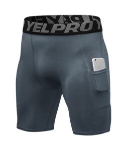 Title: Shorts de Compression Jungerhouse Homme Running Collant Court Fitness Gym Échcellent Séchage Rapide avec Poche