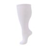 HYCOPROT Chaussettes de Compression pour Femme et Homme - Grande Taille - Mollet Large - Pression Graduée 20-30 mmHg - V