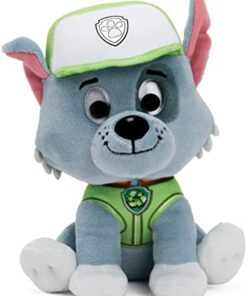 Pat Patrouille Peluche Rocky Gund 15 cm - Jouet Bébé 12 Mois+ Lavable en Surface