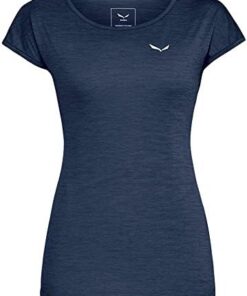 Salewa T-Shirt Femme Puez Melange Dry - Séchage Rapide Randonnée Montagne