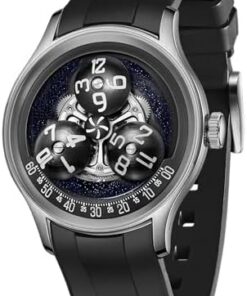 OBLVLO Trisome Star Trek BLM-TRISOME Montre Automatique Homme Super Lumineuse Étanche Caoutchouc