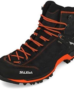 Salewa Mountain Trainer Mid Gore-TEX Chaussures de Randonnée Hautes Homme Asphalt/Fluo Orange 42 EU