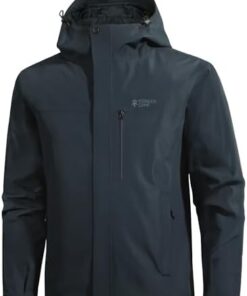 Pioneer Camp Veste de Pluie Homme Imperméable Respirante avec Capuche