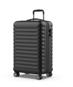 Valise Grande Taille 28" ABS (75x49x29cm) | Résistant & Léger | Serrure à Combinaison | 4 Roues Doubles 360 | Nero