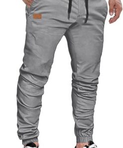 JMIERR Pantalon de jogging décontracté pour homme - Coton, pour randonnée, jogging