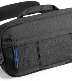 tomtoc Sling Bag 5.5L - Sac Étanche Compatible Steam Deck/Switch pour Homme (Noir)
