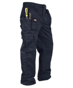 Lee Cooper LCPNT206 Vêtements de travail Hommes Noir 42W / 33L Multi Poche Sécurité facile d'entretien genouillères heav