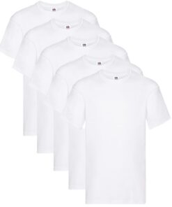 T-shirt Fruit of the Loom Original Homme - Lot de 5 - OEKO-TEX STANDARD 100