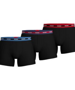 HUGO Boxer Hommes Blanc 100% Coton Élégant Chamberlain 3 Pack Moyen