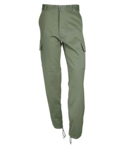 City Guard Pantalon Treillis M64 Satin Kaki Homme - Milice - Patrouille - Polyester - Taille US 34