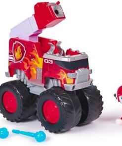 Pat Patrouille Marcus Rescue Wheels - Véhicule Tout-Terrain 2 Projectiles - Jouet Collectionnable Enfant 3 Ans+