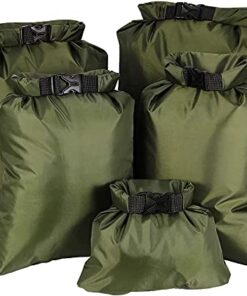 KAHEIGN Sacs SecsÉtanches 1.5L/|5L/|5L/|5L/6L pour Randonnée/Camping/Pêche (Vert)