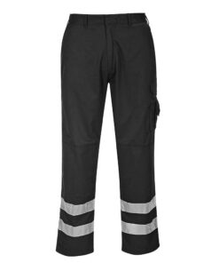 Portwest Iona Sécurité Pantalons de Travail Noir Taille Large Oeko-Tex Standard 100