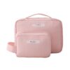 Aucuu Grande Trousse À Cosmétiques Portable Pour Femmes Et Filles - Rose