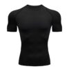 Smatstyle Hommes T-Shirt de Compression pour Running Séchage Rapide, Respirant,Vêtements de Sport pour Entraînement en S
