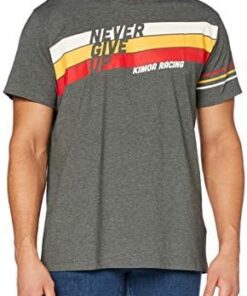 Kimoa Never Give Up Chemise Mixte Unisexe Streetwear Motivational