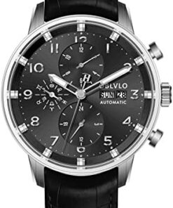OBLVLO IM-MUT Montre Automatique Multifonction Lumineuse Étanché pour Hommes
