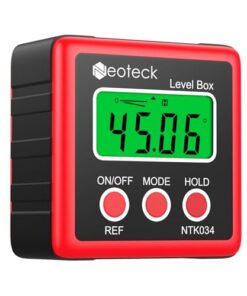 Neoteck Inclinomètre Numérique Aimanté ±0.1° Haute Précision - Outil Mesure d’Angle pour Menuiserie Chantier Garage