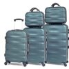 CELIMS Marque Française - Valises Rigides Lot de 5 (Vert Foncé) Pour Voyageurs Éligibles pour les Vols Internationaux Fo