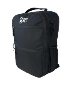 Sac à dos CabinFly Skyrocket pour Ryanair, Wizzair et Lufthansa, 55x40x20cm, Noir