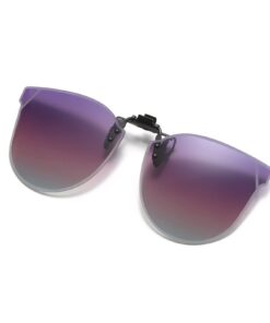 YAMEIZE Lunettes de Soleil Polarisées UV 400 Anti Glare Cat Eyes Clipser pour Hommes et Femmes Conduite Extérieure