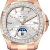 OBLVLO FM-SL-DD-D Montre Automatique Homme Phase Lune Cadran Carré Étanche Super Luminous