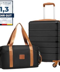 COOLIFE Valise Cabine Rigide pour Ryanair Global Recycled Standard Bagage Cabine 55x35x20