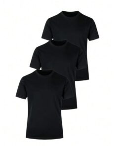 Générique Pack 3/5 t-shirts homme col rond uni pour l'été hommes