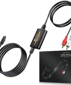 Neoteck Convertisseur DAC SPDIF Toslink Coaxial vers RCA |5mm pour Home Cinéma Xbox Système Hi-Fi