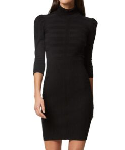 Morgan Robe à Col Roulé Ajustée Femme Élégante Confortable pour Hiver, Tendance 2023