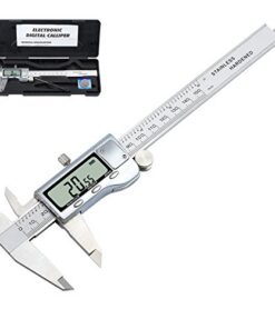 Neoteck Pied à Coulisse Numérique 150 mm Acier Inoxydable - Mesures Précises Longueur Largeur Profondeur Diamètre mm/inc