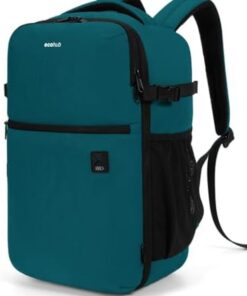 ECOHUB Sac à Dos Bagage Cabine 40x20x25 20L pour Ordinateur 14" Recyclable PET