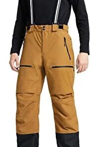 Pioneer Camp Pantalon Ski/Snowboard Homme Imperméable Isolant avec Guêtres Pare-Neige