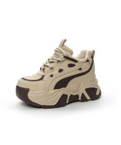 100junzidao Baskets Respirantes et Comfortables pour Femmes Casual à Lacets idéales pour Le Jogging et la Marche 100junz