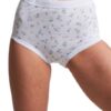 ShopMCR Lot de 3 culottes taille haute en coton pour femme - Sous-vêtements confortables et extensibles - Idéaux pour la