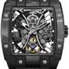 OBLVLO Montre Automatique Mécanique Squelette pour Hommes Sport EM-S