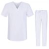 Misemiya Ensemble Uniformes Unisexe - Uniforme Médical avec Haut et Pantalon Ref.6801-6802