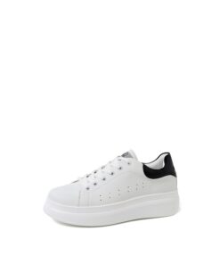Queen Helena Baskets Compensées Femme Blances Légères Casual Confortables X22-17