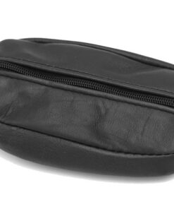 Van Der Rich porte monnaie zip de deux côtés avec porte-clés - pour femme et homme - noir (3)