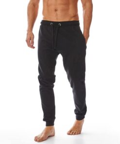 Iron Mountain Pantalon de Jogging pour Homme en Fil Recyclé Noir(Size L)
