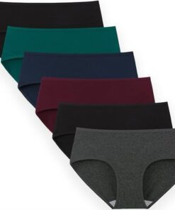 Culotte Femme INNERSY Coton Doux Élastique Lot de 6 OECD-TEX STANDARD 100 Slip Taille Basse Élégant pour Femmes Maternit