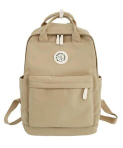 Sac À Dos Noir Élégant Pour Femmes Adolescent Voyage D'Affaires Grande Capacité Sacoche Chic