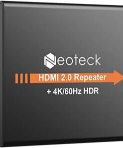 Neoteck HDMI Extendeur 60M 4K 2160P Booster Mini Coque Métal pour PS4 PC Sky HD
